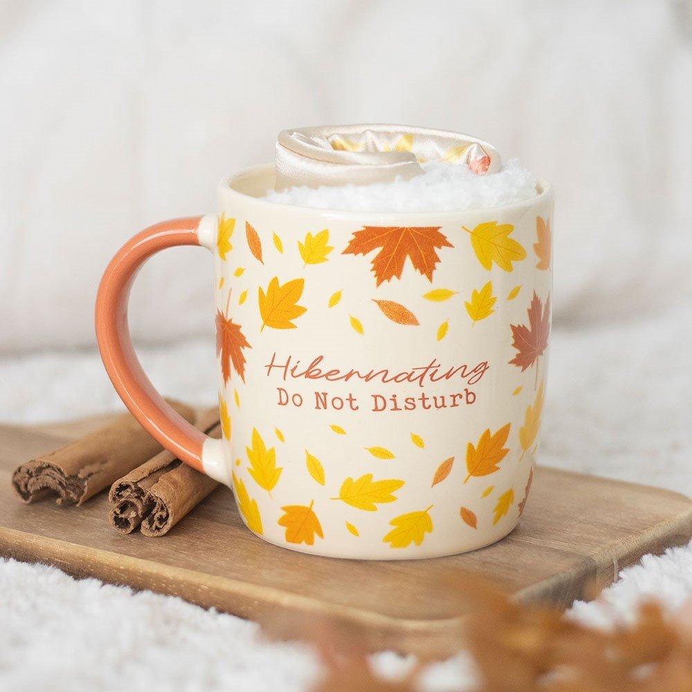 Something Different - Autumn Hibernation Kit with, Socks and Eye Mask Mug - Multicolours